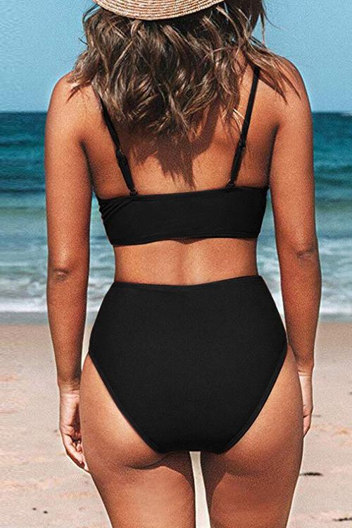 Bellini Twisted Tummy Control Two Piece Bathing Suit