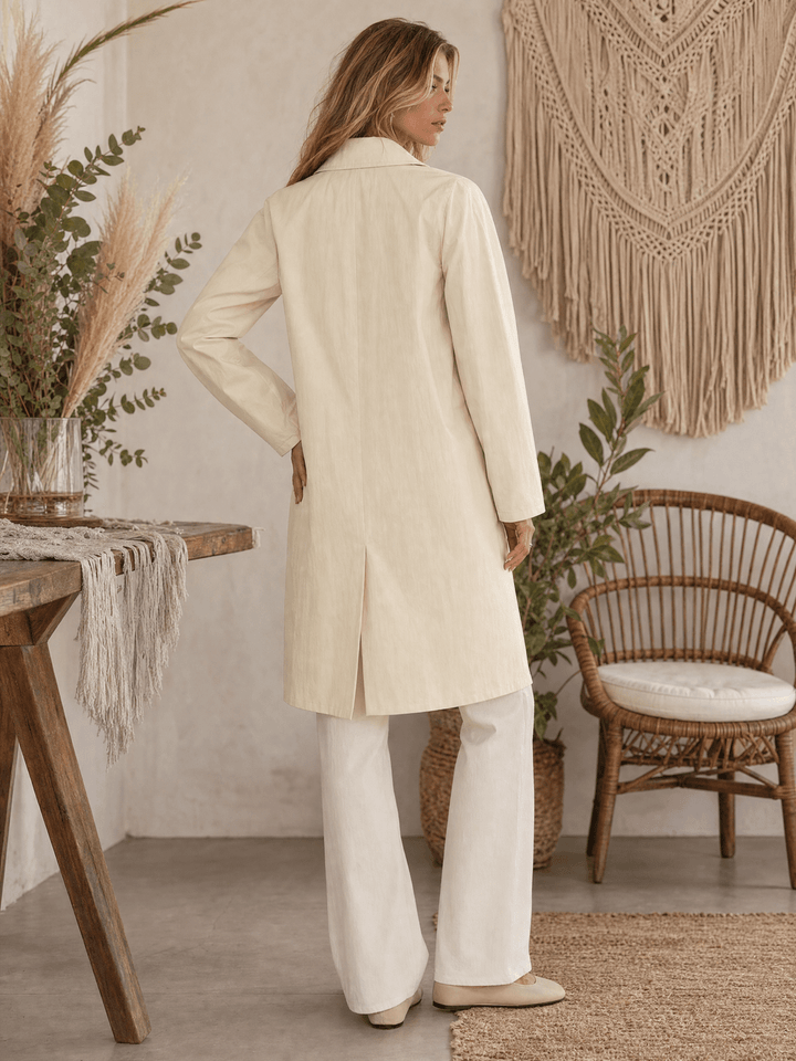 Yvonne Classic Beige Trench Coat