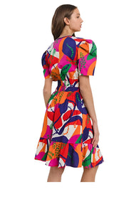 Jamaica Rum Multi-Print Cotton Dress