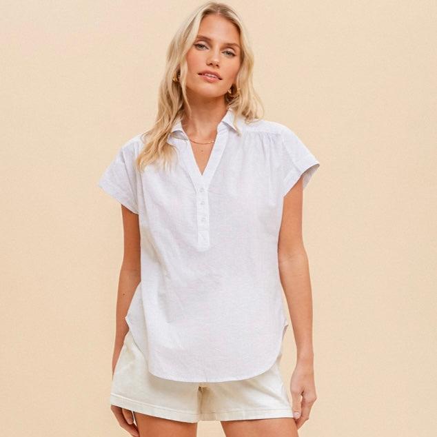 Women Cotton Shirt | Leila Cotton Shirt | Swimzz