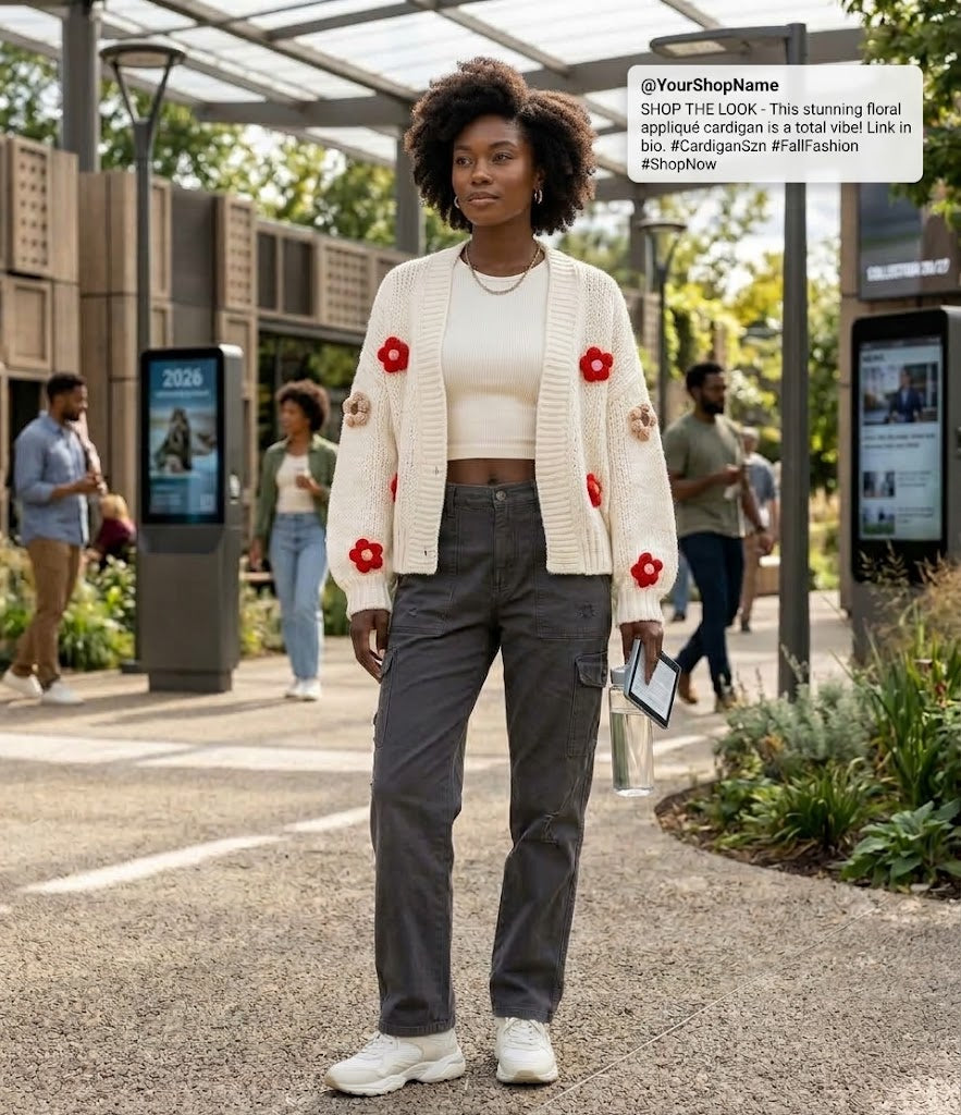 Bloom and Cozy Knit Sweater