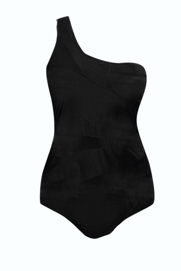 Vermouth Black One Shoulder Swimsuit