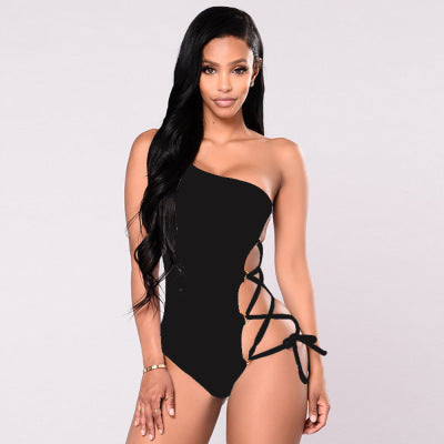 Side Car One Shoulder Swimsuit