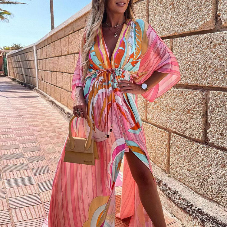 Palm Beach Irregular Beach Dress/ Cover Up